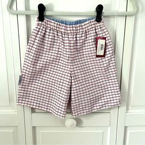 NEW Nantucket Kids Preston Reversible Shorts Red BluePlaid Chambray Boys Size 5